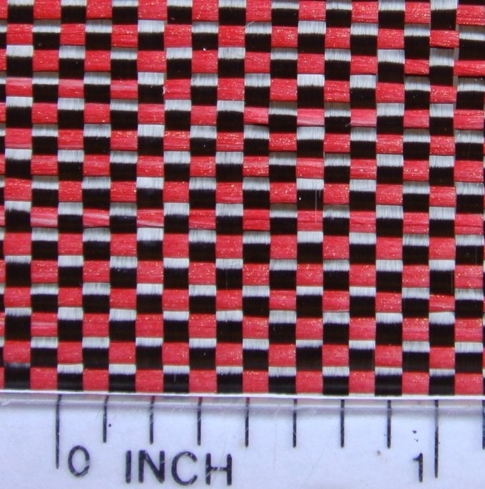 Red fiberglass  Carbon fiber fabric