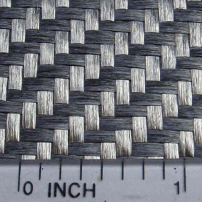 carbon fiber imitated silver black fiberglass fabric