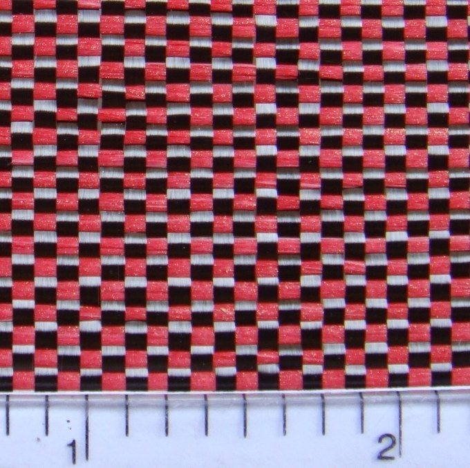 Red fiberglass  Carbon fiber fabric