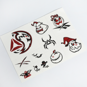 custom scary halloween party horror scar tattoo waterproof scary tattoo 3d halloween tattoo sticker