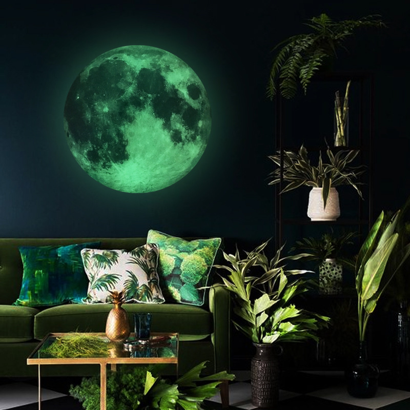 Luminous Star Moon Kids Room Glow in The Dark Wall Stickers decor waterproof