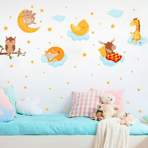 Low MOQ Kindergarten Wall Decoration Animal Bedroom Wall Stickers For Kids Room