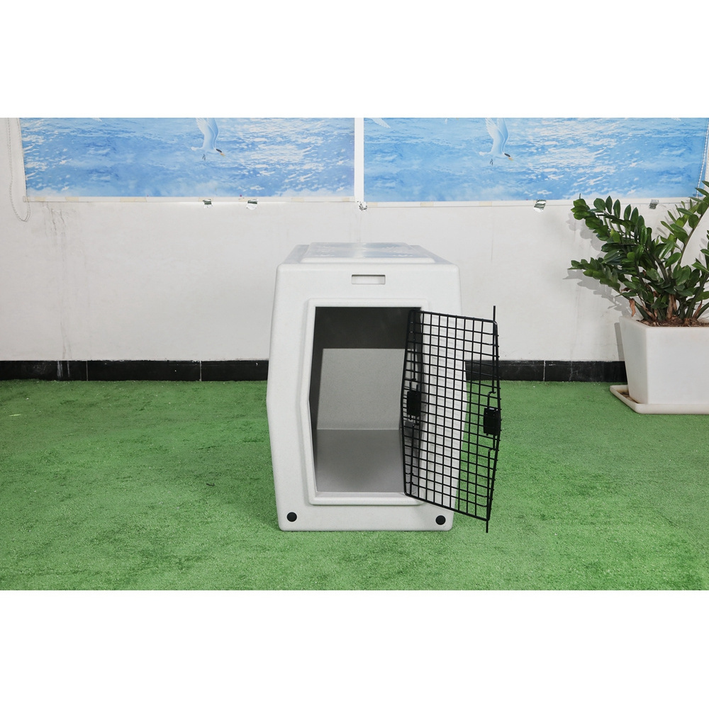 Rotational Molding Pet Carrier Clear Travel Standard Crate Large Dog And Cat Carry Cages Kennel Air Plastic Carrier