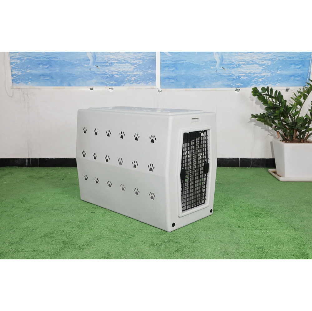 Rotational Molding Pet Carrier Clear Travel Standard Crate Large Dog And Cat Carry Cages Kennel Air Plastic Carrier