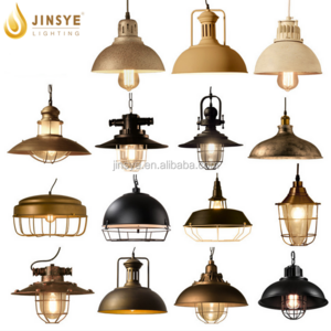 Home Decoration Black Loft Industrial Pendant Lights American Country Vintage Lighting for Restaurant