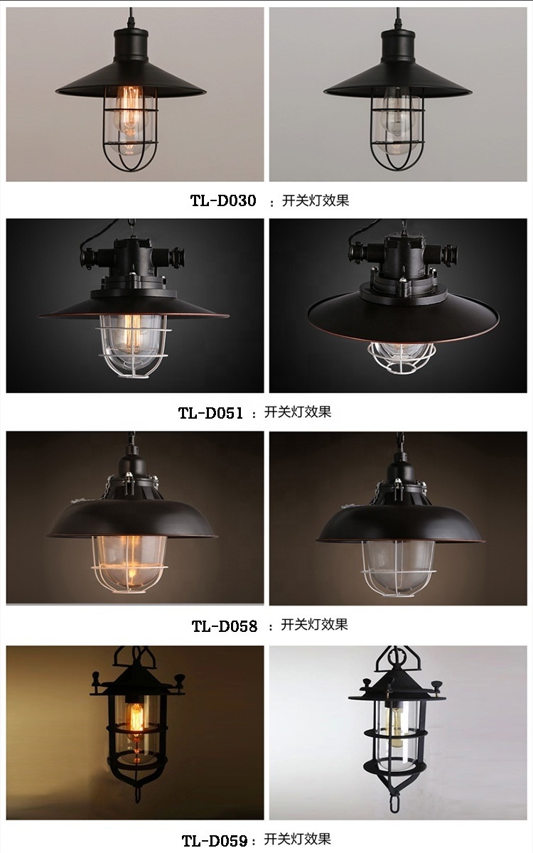 Modern Kitchen Island Metal Glass Hanging Light Fixtures E27 Pendant Lighting for Farmhouse