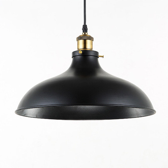 Farmhouse Hanging Light Cord Black Retro Pendant Light for Kitchen Living Room