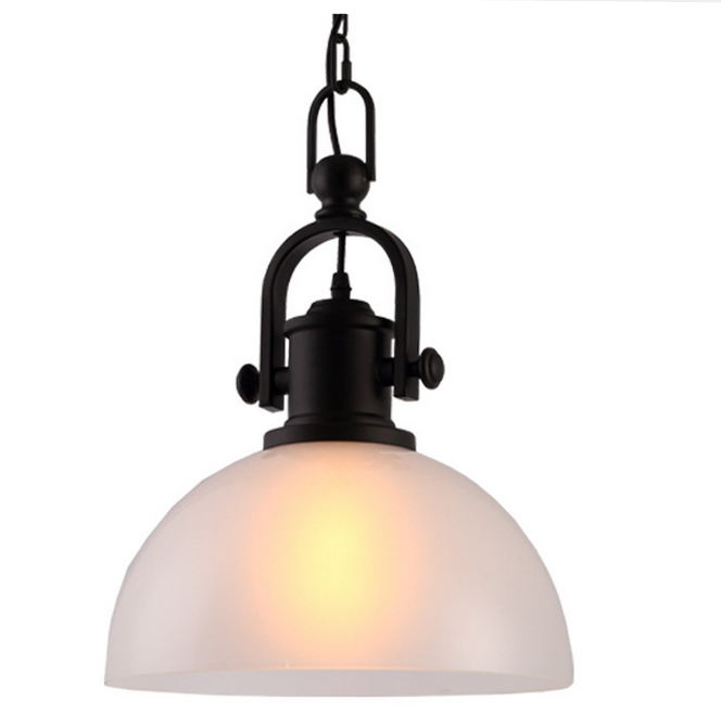 Modern Kitchen Island Metal Glass Hanging Light Fixtures E27 Pendant Lighting for Farmhouse