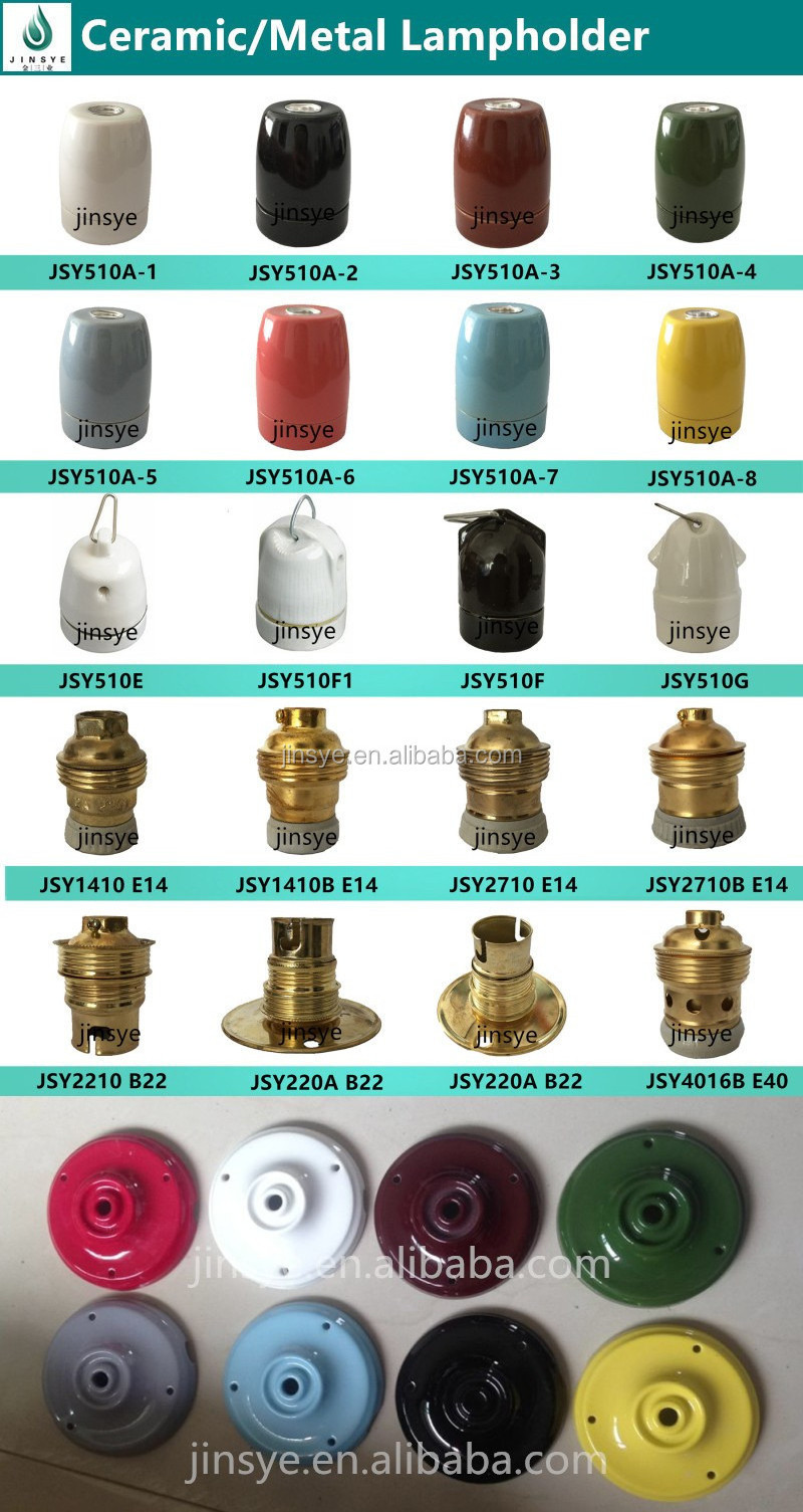 Ceramic e26/e27 porcelain lamp holder lampholder lamp socket bulb holders For Japan