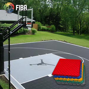 Modular Pp Interlock Roller Skating Sports Field Floor Outdoor Inline Plastic Hockey Tile Pickleball Court Sports Flooring