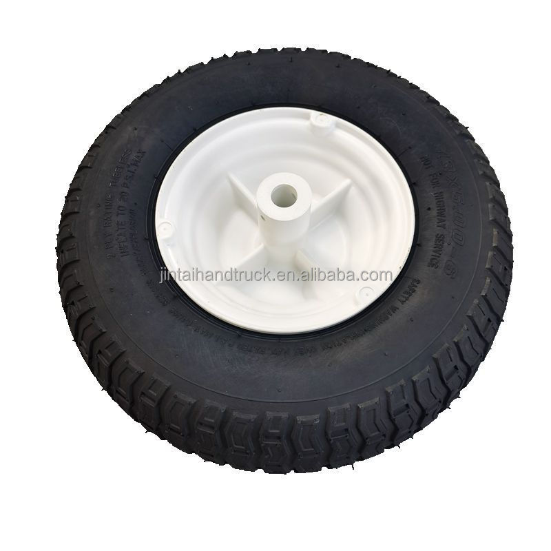 13X500-6 beach cart rubber wheels with plastic rims