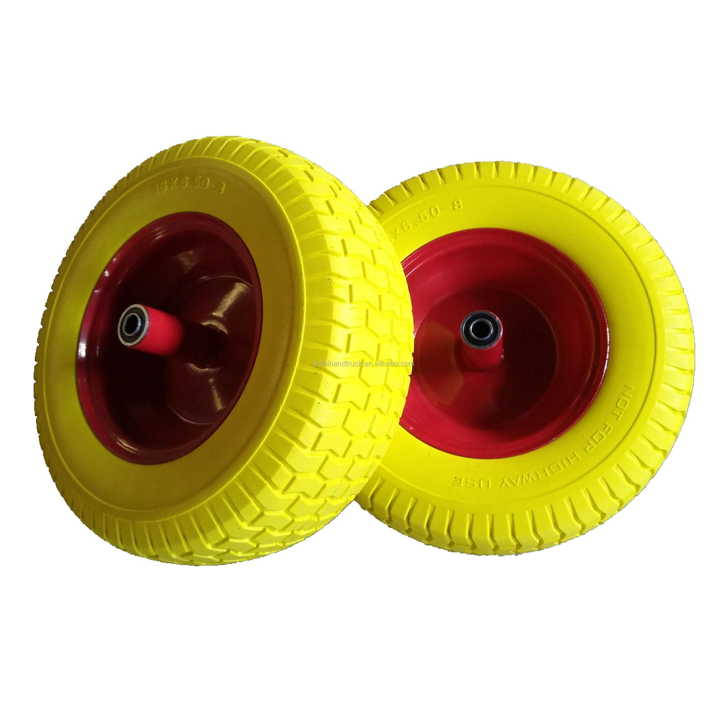 beach cart 16 inch PU foam wheel 16x6.50-8 flat free tire 650-8