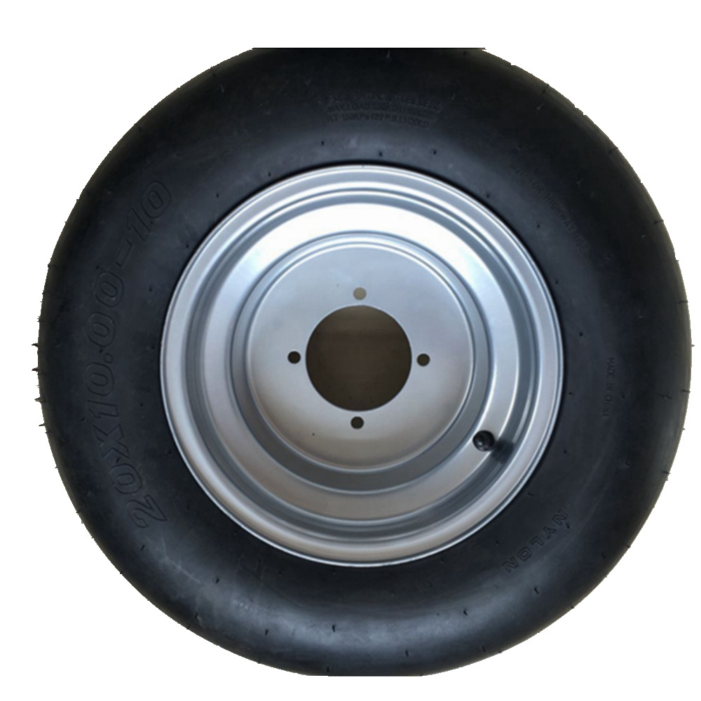 DOT approved Kart slick smooth tires wheels 20x10.00-10 garden lawn  mower tires