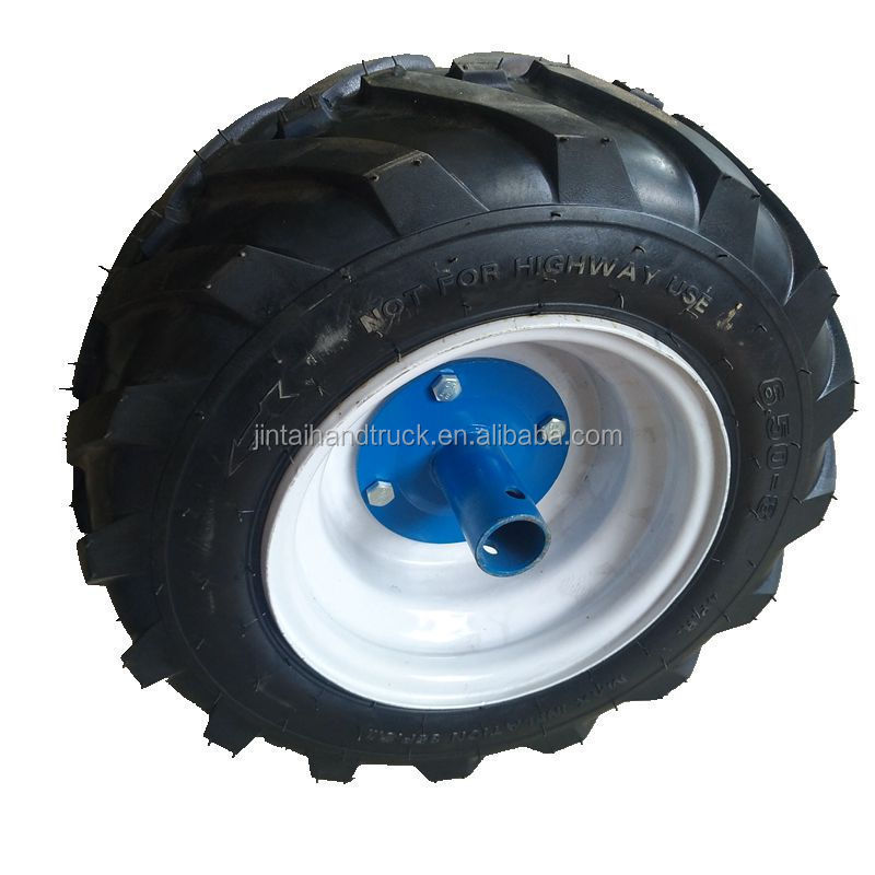 High quality Farm Mini Tiller Agricultural rubber tire 6.50-8 Tractor Tire 6.50x8 Rubber Wheel