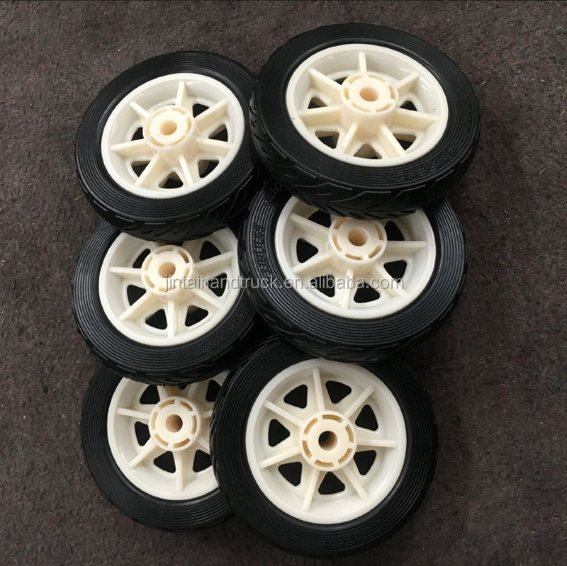 6in 7in 8in Puncture-proof semi-solid rubber wheels for mowers, edgers, carts or dollies