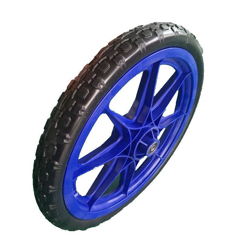 PU foam filled rubber wheel 16x2.125 PU flat free tire hunter cart wheels  tool wagon cart tire 16x2.125