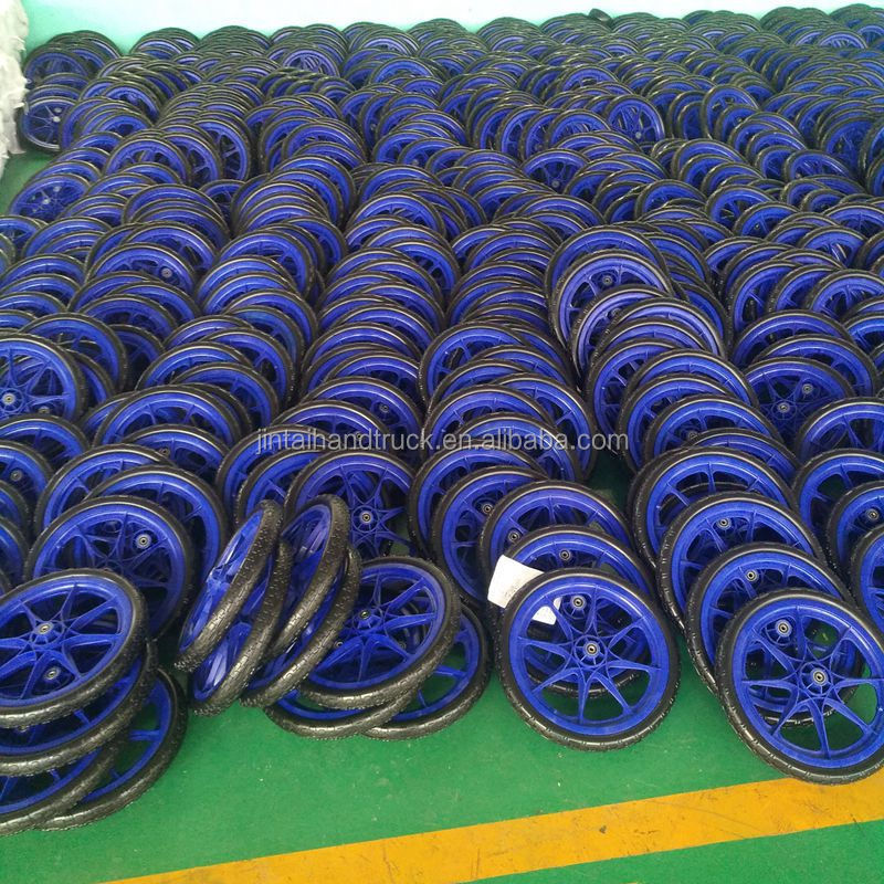 PU foam filled rubber wheel 16x2.125 PU flat free tire hunter cart wheels  tool wagon cart tire 16x2.125