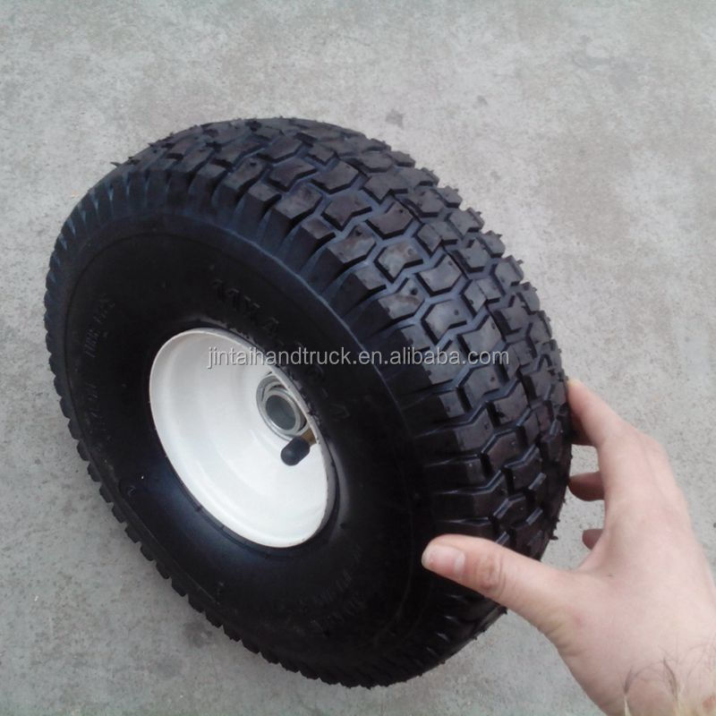 11 inch rubber tire inflatable pneumatic tire 11X4.00-4 hand truck trolley wheel tires