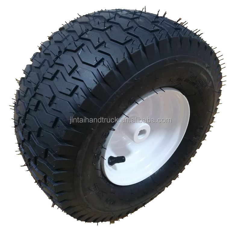 Heavy duty rubber tires 13x650-6 Drive Wheels with Keyway