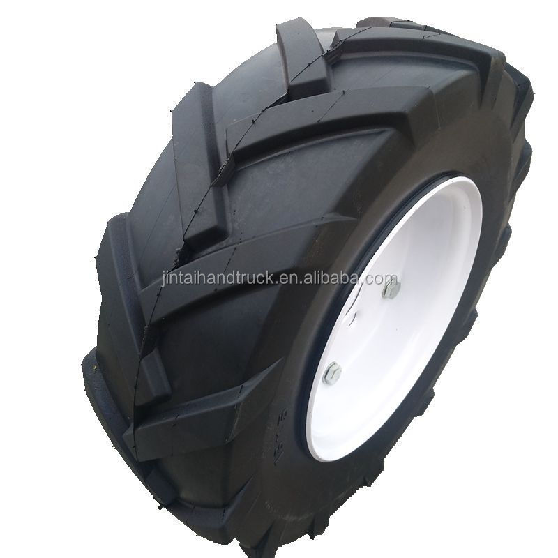 Overland electric powered wagon cart semi-pneumatic tire 16x5 semi-solid rubber wheel