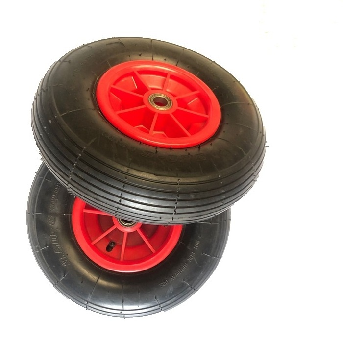 350-6 beach cart wheels with plastic rims 3.50-6 wheel barrow tires