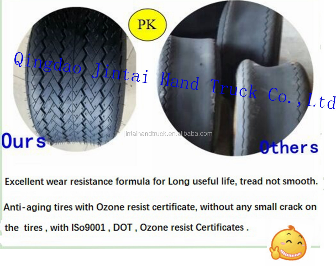 205/50-10 DOT GOLF CART TIRES - STREET PROFILE - SET OF 4