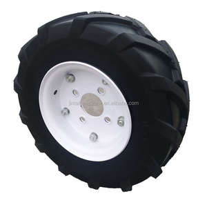 Overland electric powered wagon cart semi-pneumatic tire 16x5 semi-solid rubber wheel