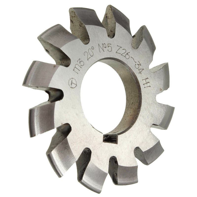 8PCS Set NO.1-NO.8 M1 M2 M3 M4 M5 M6  M8  PA20 Degrees CNC HSS module Gear Milling cutter Involute Gear Cutting Tools