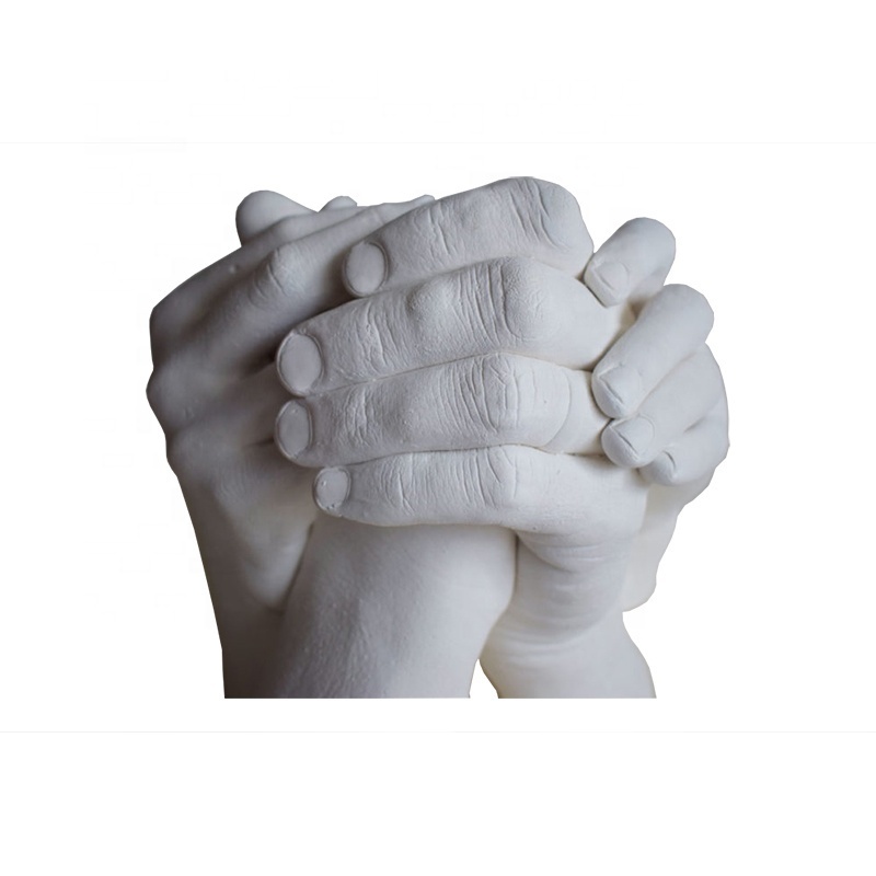 Hand casting couples plaster of paris for art cast gypsum powder