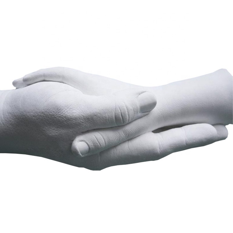 Hand casting couples plaster of paris for art cast gypsum powder