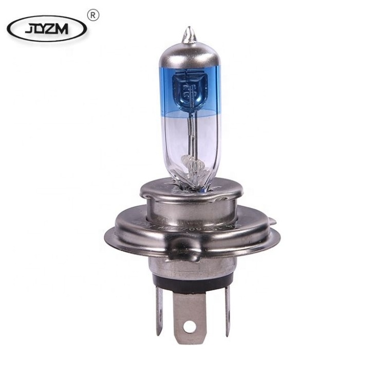 Super White Xenon Dark Blue Glass H4 Car Halogen Lamp H4 Halogen Lamp 5000k Car Halogen Bulb