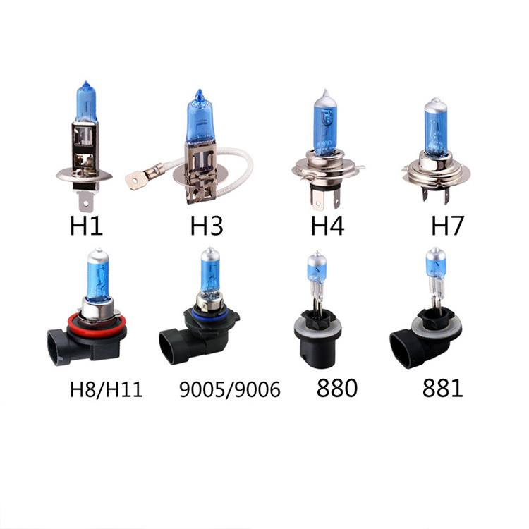 Wholesale Car Super White 100W 12V Car Headlight H7 Halogen Bulbs