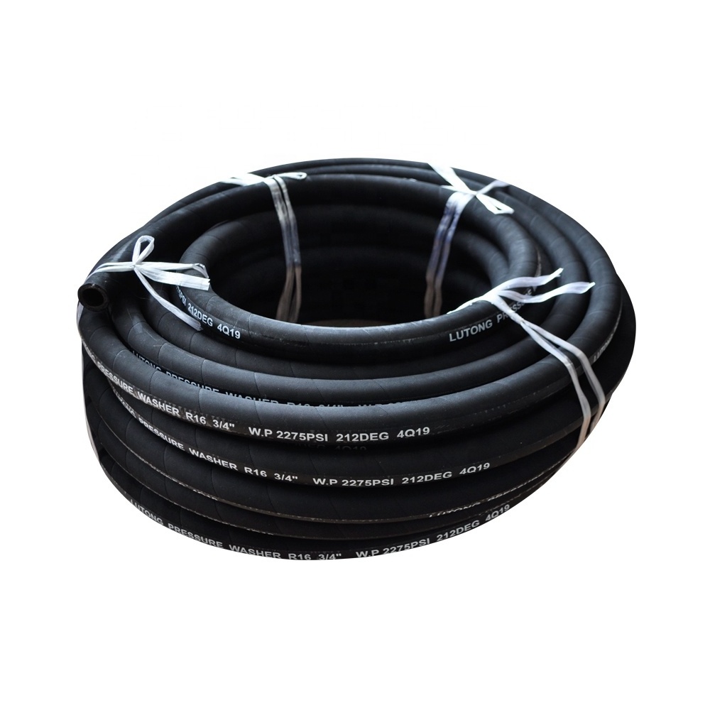 3/4 Inch x 100ft One-Wire Braided Hydraulic Hose 3000 Psi Rubber Moulded and Cut to Size High Quality Hydraulic Hose