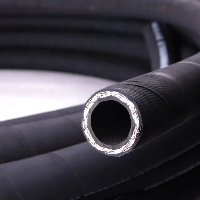 Super Long-Lasting Industrial Hydraulic Hose High-Pressure Braided Air Rubber Pipe Assembly Flexible Black Hose