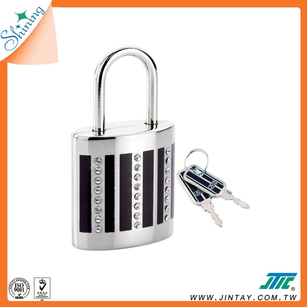 Modern Luggage Padlock with crystal for security Locker Lock