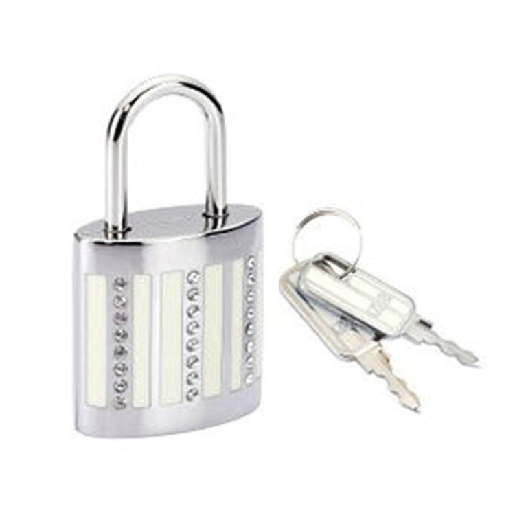 Modern Luggage Padlock with crystal for security Locker Lock