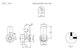 High Security Key Equipment For Personal Cabinet Security Service Camlocks For Lockers