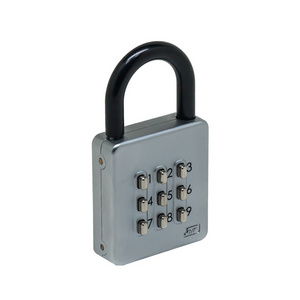 Digital combination push button padlock