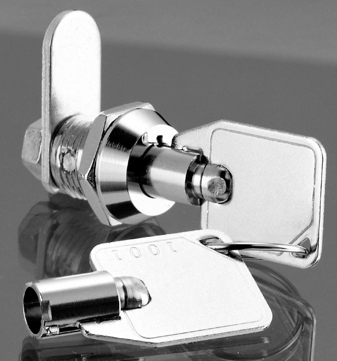 12mm Alloy Cam Lock with 2 tubular keys