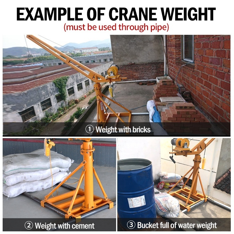 cheap wholesale mini price,mini lifting tower crane,mini crane Latest New Model low cost lifting tool 500kg for construction