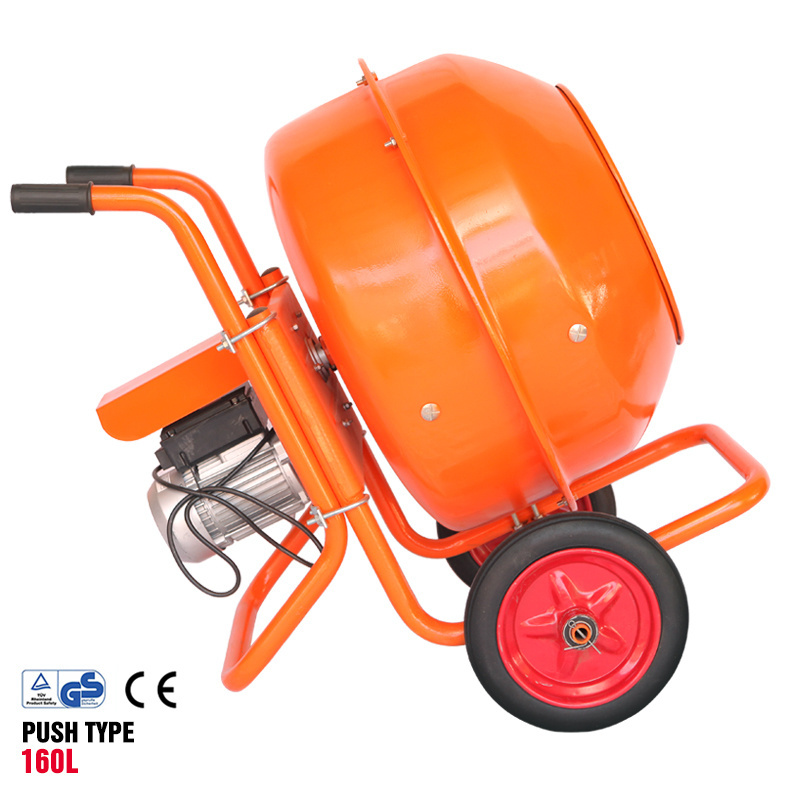 Wheel hand Barrow Portable Cement Concrete Mixer 220V,160L