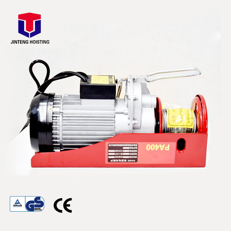 mini electric hoist wire rope small winch mini electric hoist PA600-20M