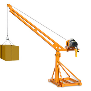 cheap wholesale mini price,mini lifting tower crane,mini crane Latest New Model low cost lifting tool 500kg for construction