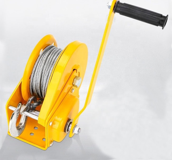 reversible lifting hand mini hand crank anchor winch 1200BL 5M