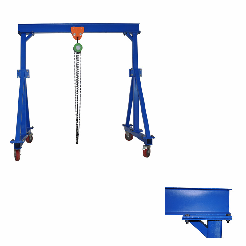 Cheap Price Independent Manual Operation Gantry Crane / 1 2 3 4 5 10 Ton Forklift Jib Boom Travelling Gantry Crane Shed for Sale