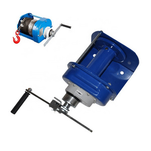 0.5-3 Ton Heavy Duty Hand Winch with brake for hot sales Metal Steel Cable, Manual Operated for lifeboat davit Heavy 0.5T(bare)