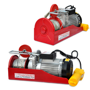 mini electric hoist wire rope small winch mini electric hoist PA600-20M