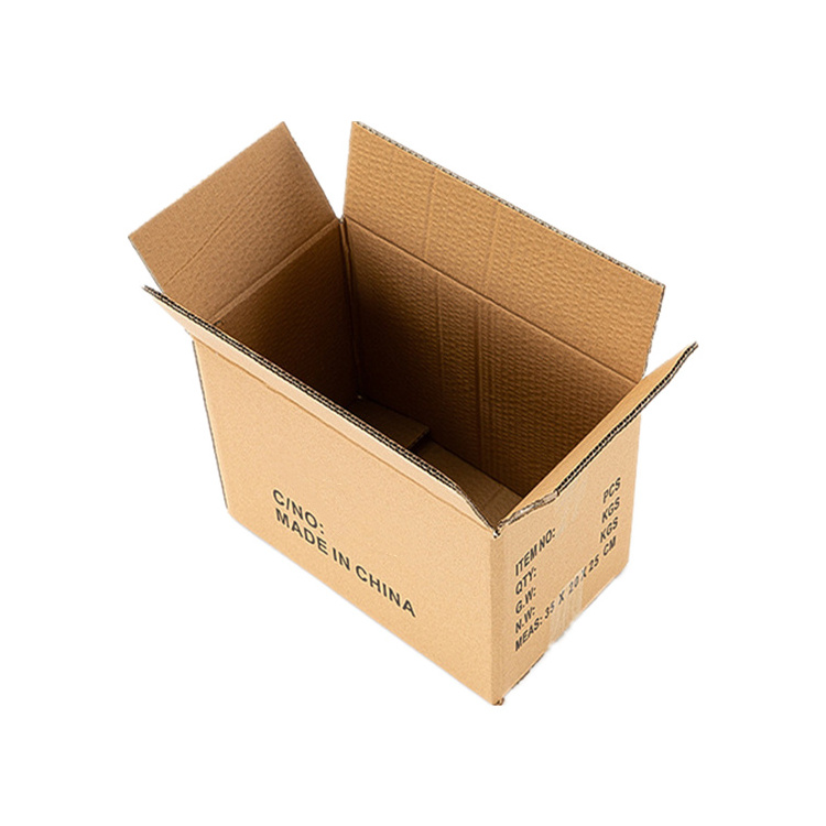 Various Sizes In-Stock Recyclable Paper Cartons Corrugated Shipping Box Blank Carton with Neutral Printing