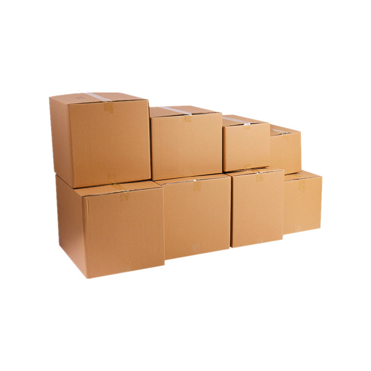 Various Sizes In-Stock Recyclable Paper Cartons Corrugated Shipping Box Blank Carton with Neutral Printing