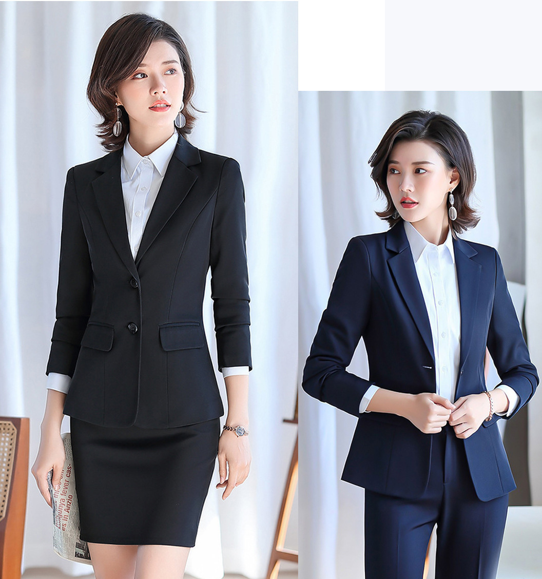 Logo Print Custom Produce Western Modern Hotel Women Manager Uniform for Waitress Receptionist Uniforms